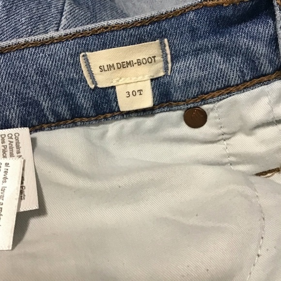 Madewell Tall Slim Demi-Boot Jeans in Denis Wash. - Picture 9 of 15